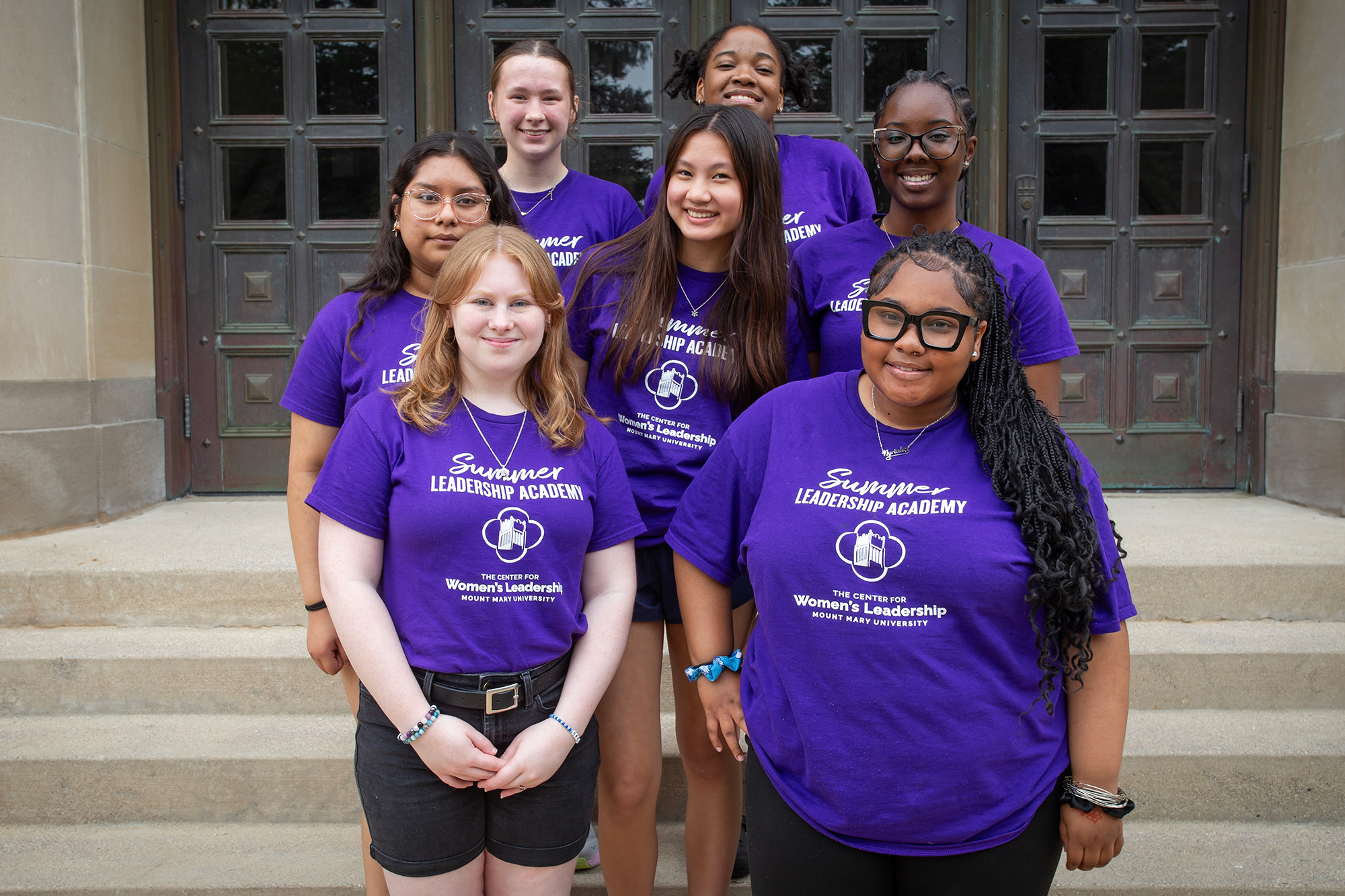 students at summer leadership academy