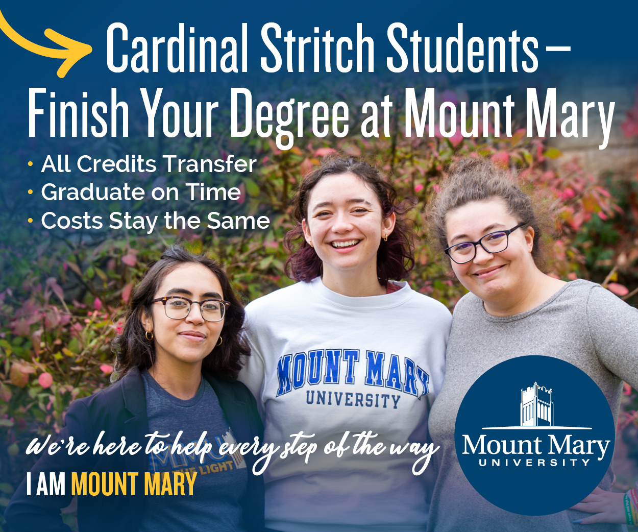 Cardinal Stritch Transfer to Mount Mary
