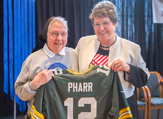 Two of the biggest Packer Fans on campus
