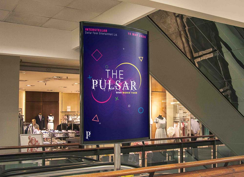 The Pulsar is yet another tour poster created for Interstellar.