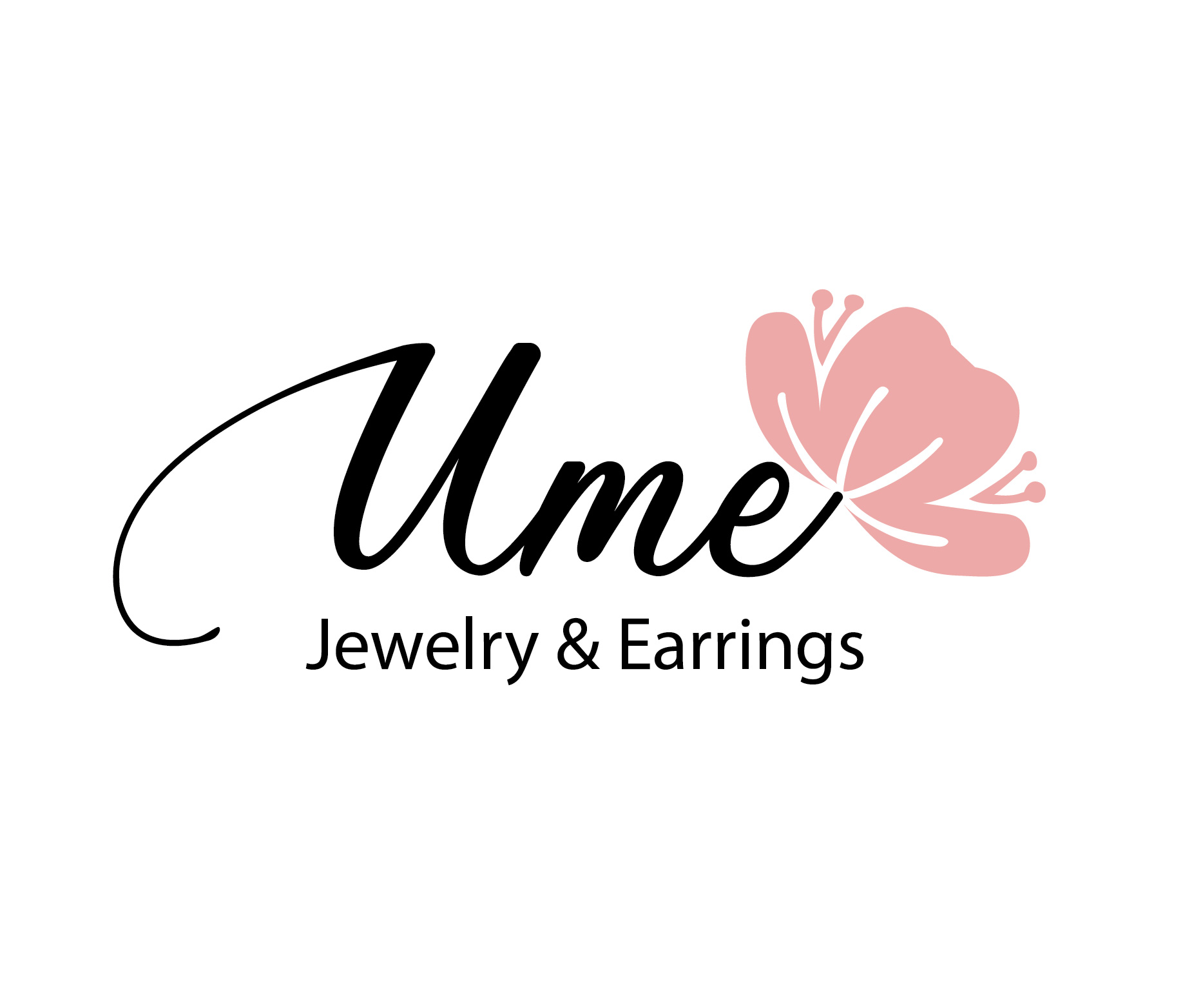 Ume is the logo created for an online shop, selling handmade jewelry and earrings.