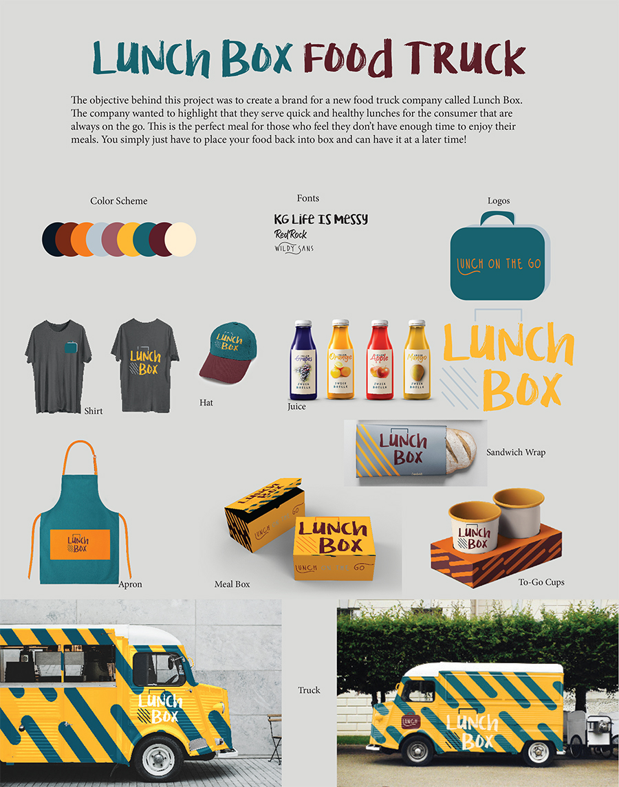 Lunch Box Food Truck- Digital, 11x14